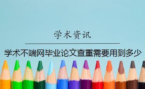 学术不端网毕业论文查重需要用到多少时间